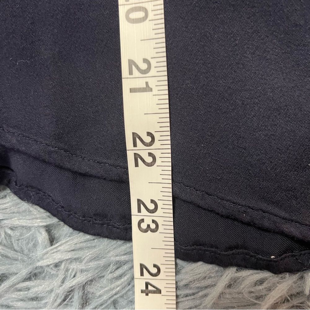 Revolve Something Navy V-Neck Button Down Blouse … - image 6